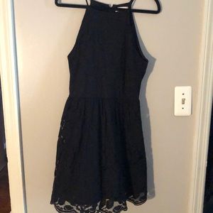Black lace dress